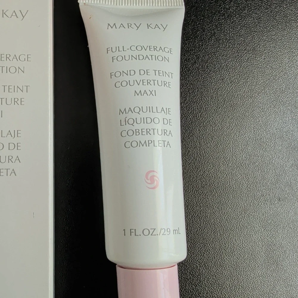 Lot of 2 Mary Kay Full Coverage Foundation Ivory 202 Normal Dry Skin 1oz 368500